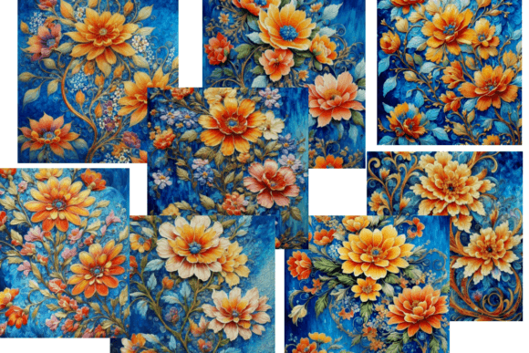 Download Spring Flower Backgrounds Set of 8 - Premium Resources